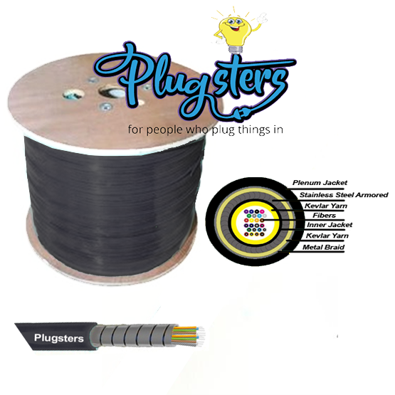 24 Strand 250um nanoFIBER Stainless Steel Armored Fiber Optic Cable